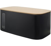 Хлебница Smart Solutions Kaffi 39,7x23x17,6 см, матовая черная JY-SS-KF-BBZP-MB