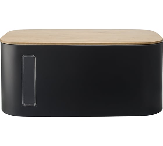 Хлебница Smart Solutions Kaffi 39,7x23x17,6 см, матовая черная JY-SS-KF-BBZP-MB