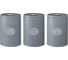 Набор банок для хранения Smart Solutions Zinco 1.2 л, серые, 3 шт JY-SS-ZC-SCZP-GR-SetS3 1