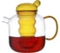 Чайник Smart Solutions стеклянный, с двумя чашками, 1.2 л, желтый KW-SS-TPCP-GLS-YL-1200 3