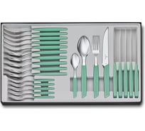 Набор из 24 столовых принадлежностей Victorinox Swiss Modern 6 ножей для стейка, 6 вилок, 12 ложек 6.9096.12W41.24