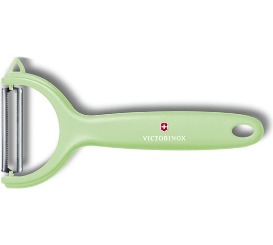 Нож для чистки томатов и киви Victorinox двустороннее зубчатое лезвие, салатовая рукоять 7.6079.42