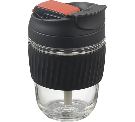 Кружка Smart Solutions Sup Cup 360 мл, черная SH-SC-CP-BGLS-BLK-360