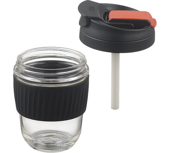 Кружка Smart Solutions Sup Cup 360 мл, черная SH-SC-CP-BGLS-BLK-360