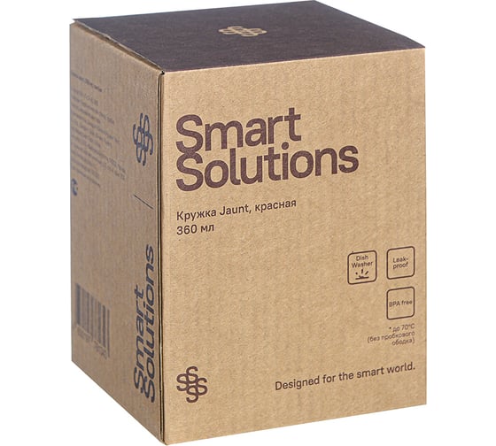 Кружка Smart Solutions Jaunt 360 мл, красная SH-JT-CP-RD-360
