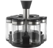 Набор для специй Smart Solutions Scented Jar из 6 банок, с подставкой, 100 мл SH-SJ-JS-BLK-Set6