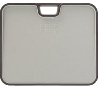 Разделочная доска Smart Solutions Ness из пшеничного волокна, двусторонняя, 34x28 см, светло-серая с темно-сливовым SS-CB-DS-BL34-28