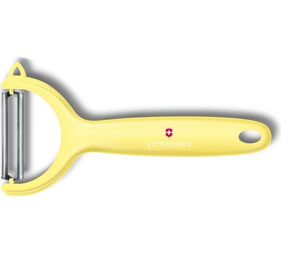 Нож для чистки томатов и киви Victorinox двустороннее зубчатое лезвие, светло-желтая рукоять 7.6079.82