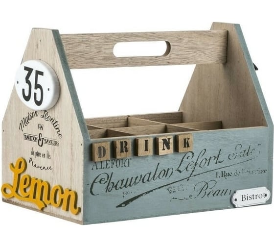 Подставка для 6-ти бутылок TODI YM1927 Drink МДФ, цвет: микс 806105809149