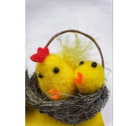 Пасхальный набор Магия праздника Цыплята в корзине, 2 шт. EAS104