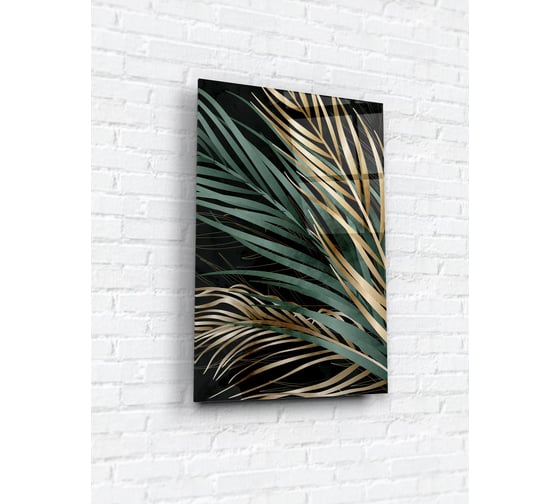 Картина на стекле ARTABOSKO Пальмовые веточки 3 40x60 WBR-01-1315-04 1