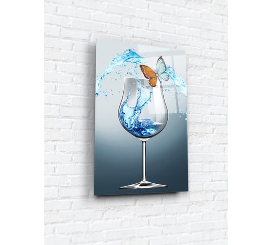 Картина на стекле ARTABOSKO Море в бокале 5 40x60 WBR-01-1302-04