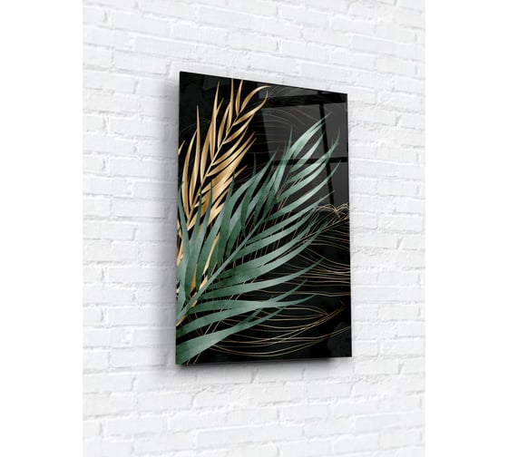 Картина на стекле ARTABOSKO Пальмовые веточки 1 40x60 WBR-01-1313-04 1