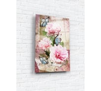 Картина на стекле ARTABOSKO Нежный пион 40x60 WBR-11-1349-04
