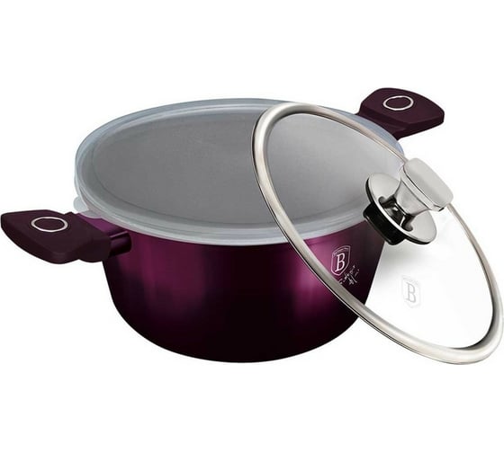 Кастрюля BerlingerHaus Purple Eclips с крышкой 24 см, 4.1 л BH-6629 6629-BH