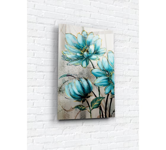 Картина на стекле ARTABOSKO 40x60, Изящный цветок 5 WBR-01-1340-04 1