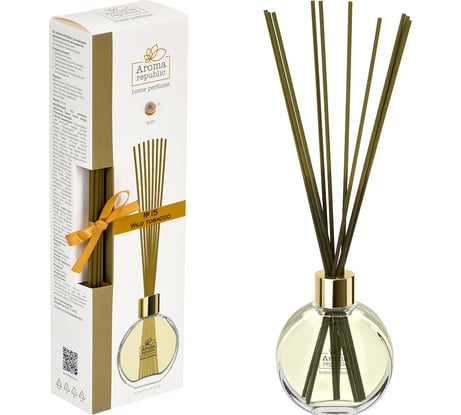 Ароматический диффузор в стеклянном флаконе Aroma republic №15 Wild tоbacco, 70 мл 93802