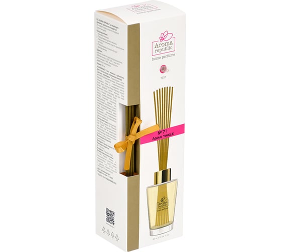 Ароматический диффузор в стеклянном флаконе Aroma republic №71 Asian tinkle, 90 мл 93838