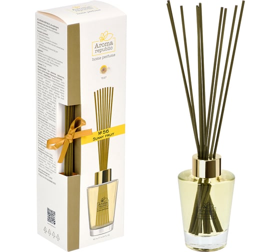 Ароматический диффузор в стеклянном флаконе Aroma republic №56 Sunny fruit, 90 мл 93842