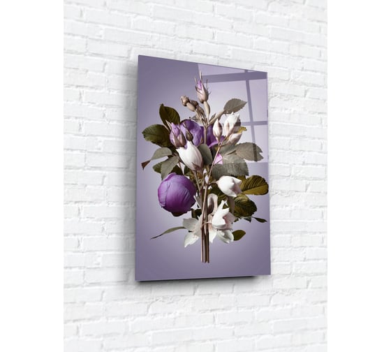Картина на стекле ARTABOSKO 40x60, Букет WBR-01-1350-04 1