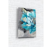 Картина на стекле ARTABOSKO 40x60, Бирюзовый пион 1 WBR-01-1533-04