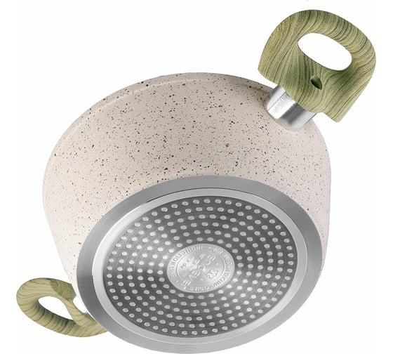 Алюминиевая кастрюля с мраморным покрытием ENDEVER 2,5 л Stone-Beige-20С