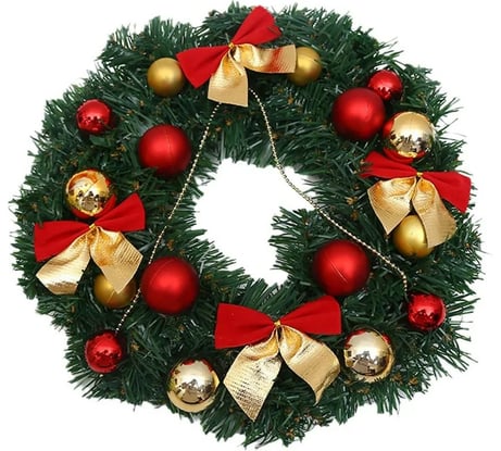 Новогодний венок на дверь ZDK Homium Happy New Year NYhappy04