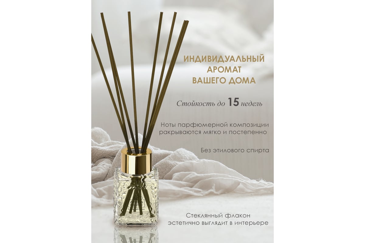 Ароматический диффузор в стеклянном флаконе Aroma republic №16 Varadero  night, 50 мл 93801 - выгодная цена, отзывы, характеристики, фото - купить в  Москве и РФ