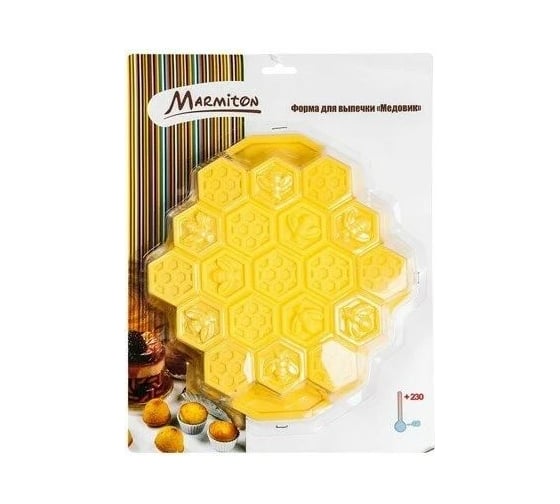 Силиконовая форма MARMITON Медовик 24,5х23,5х4,5см, цвет в ассортименте 16131 1