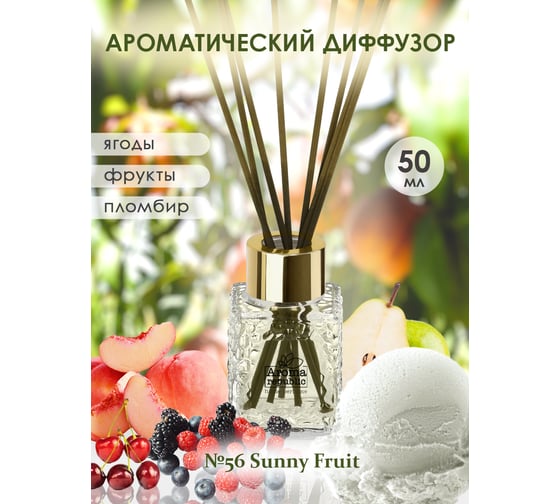 Ароматический диффузор в стеклянном флаконе Aroma republic №56 Sunny fruit, 50 мл 93825