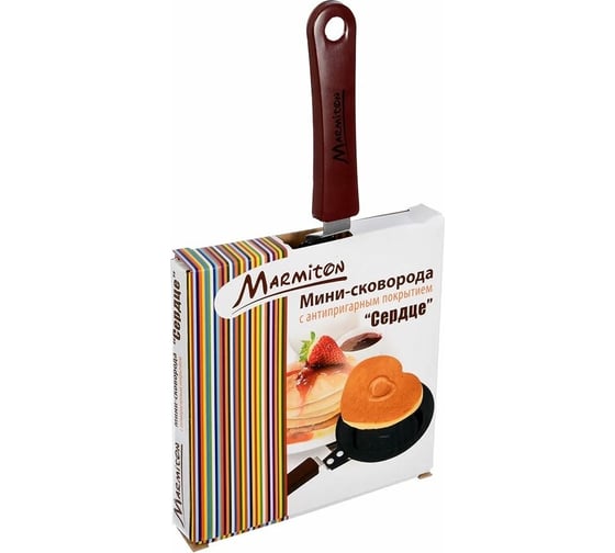 Мини-сковорода MARMITON Сердце с антипригарным покрытием 12х26 см 17085