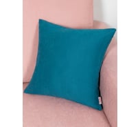 Декоративная наволочка Altali Морская волна на молнии, велюр, 1 шт, 43x43 см P702-Z743/1