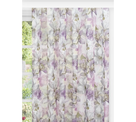 Тюль-вуаль на шторной ленте Altali Ирисы 300x270 см 55-129325/3