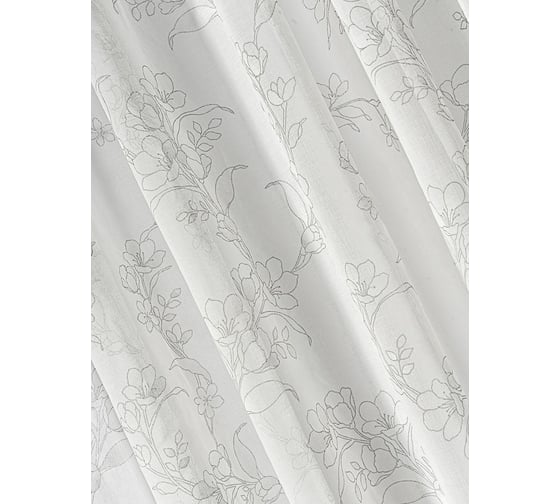 Тюль под лен на шторной ленте Altali Латте 300x270 см 55-103424/3