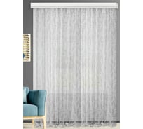 Тюль под лен на шторной ленте Altali Акация грей 300x270 см 55-102183/3