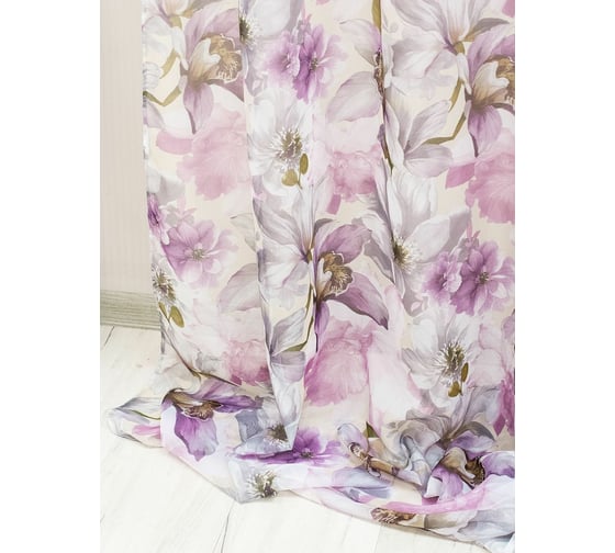 Тюль-вуаль на шторной ленте Altali Ирисы 200x270 см 55-129325/2