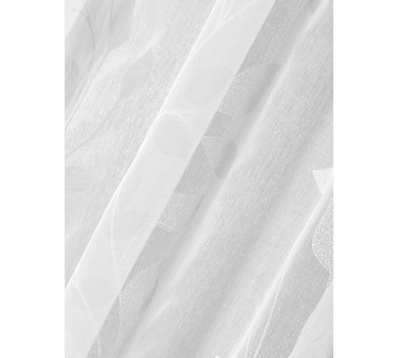 Тюль под лен на шторной ленте Altali Белая Летония 300x270 см P55-94440/3