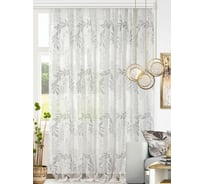 Тюль под лен на шторной ленте Altali Серебристый лес 200x270 см 55-104855/2
