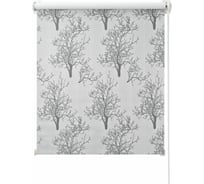Миниролло ПраймДекор "Деревья", blackout, серебристо-серый, 98x170 44098149
