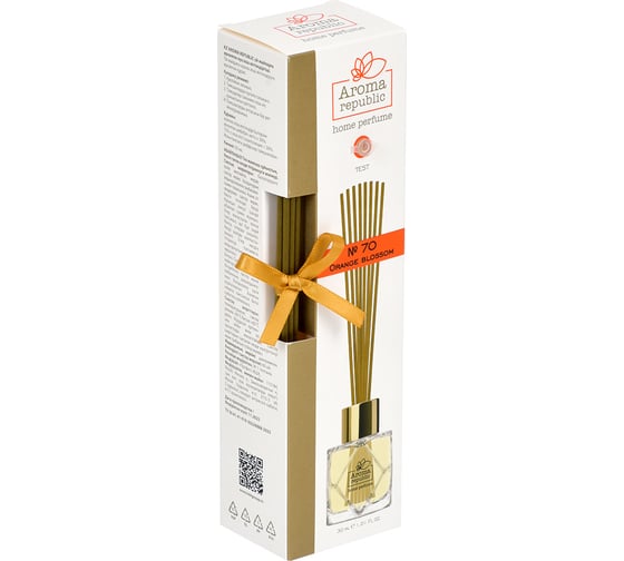 Ароматический диффузор в стеклянном флаконе Aroma republic №70 Orange blossom, 30 мл 93813
