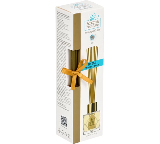 Ароматический диффузор в стеклянном флаконе Aroma republic №64 Mystery shine, 30 мл 93809