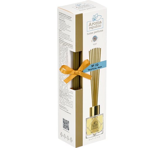 Ароматический диффузор в стеклянном флаконе Aroma republic №19 Tropical rain, 30 мл 93814