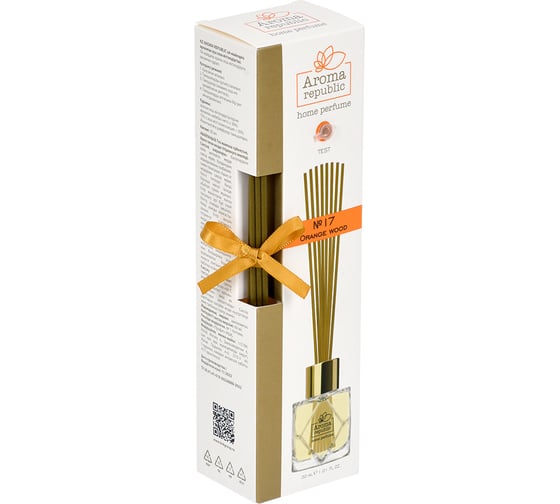 Ароматический диффузор в стеклянном флаконе Aroma republic №17 Orange wood, 30 мл 93815