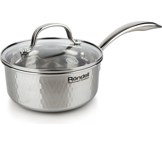 Ковш RONDELL RainDrops с крышкой 16 см 1.3 л RDS-826