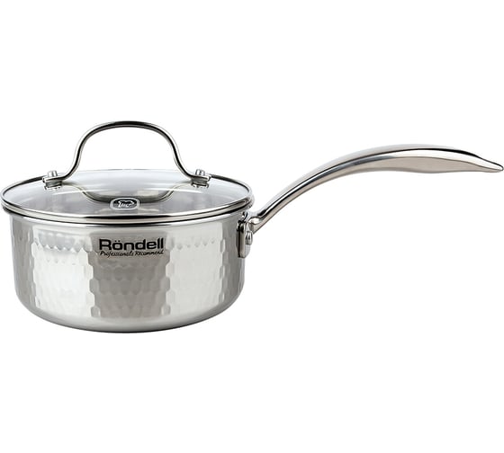 Ковш RONDELL RainDrops с крышкой 16 см 1.3 л RDS-826