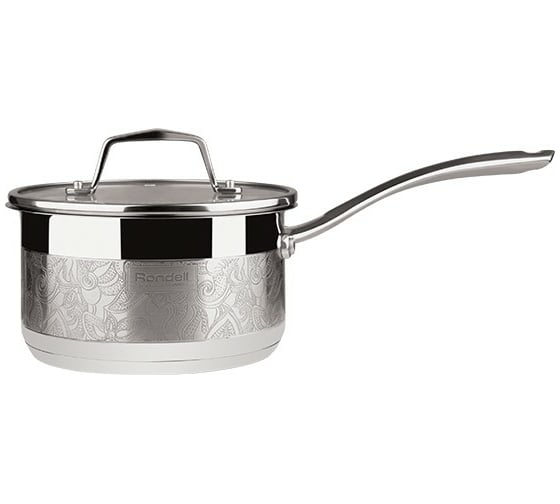 Ковш RONDELL Fancy cтеклянная крышка, 16 см, 1.3 л RDS-396