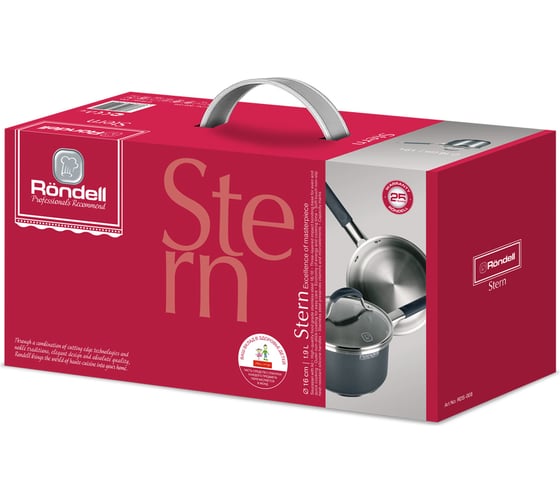 Ковш RONDELL Stern с крышкой 16 см 1.9 л RDS-008
