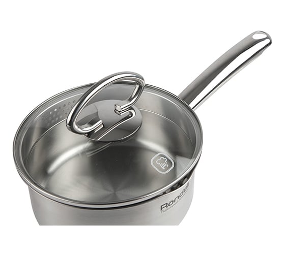 Ковш RONDELL Edel с крышкой 16 см 1.3 л RDS-989