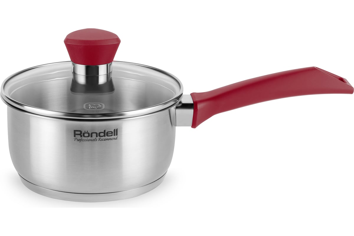 Ковш RONDELL Strike с крышкой 16 см 1.3 л RDS-812 - выгодная цена ...
