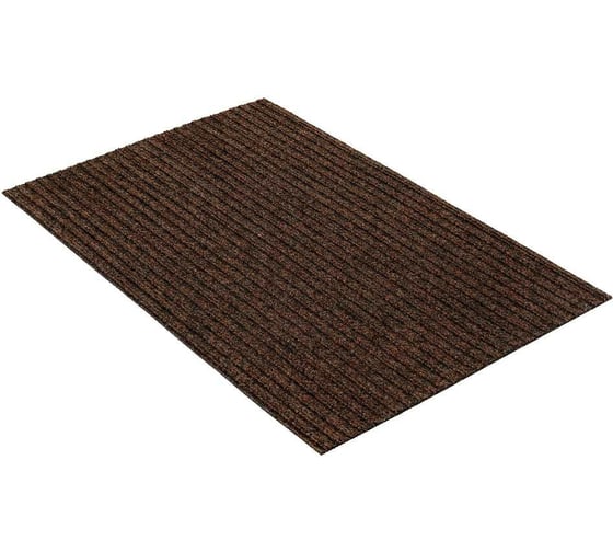 Придверный влаговпитывающий коврик Icarpet ребристый, ТПР, 40x60, брауни 823482 1